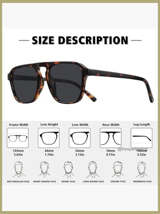 Polarized Retro Aviator Sunglasses for Driving Running Sports